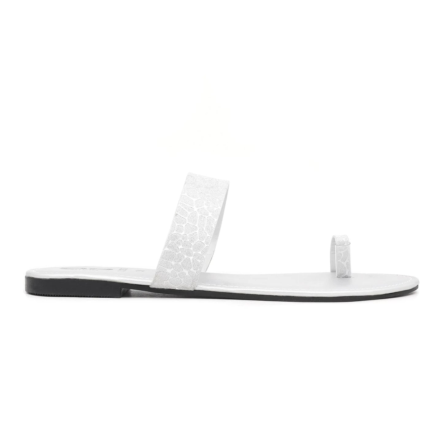 Silver Casual Chappal For Ladies BM1256