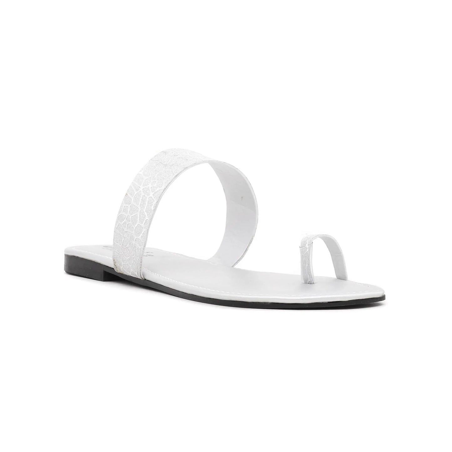 Silver Casual Chappal For Ladies BM1256
