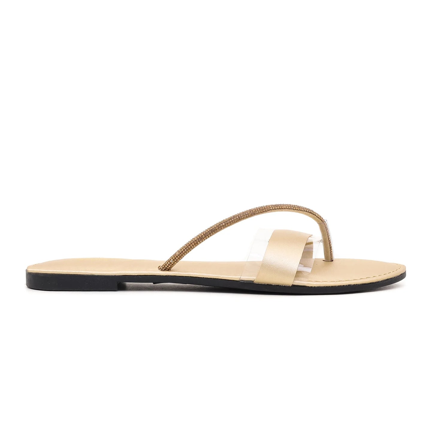 Golden Casual Chappal For Ladies BM1418