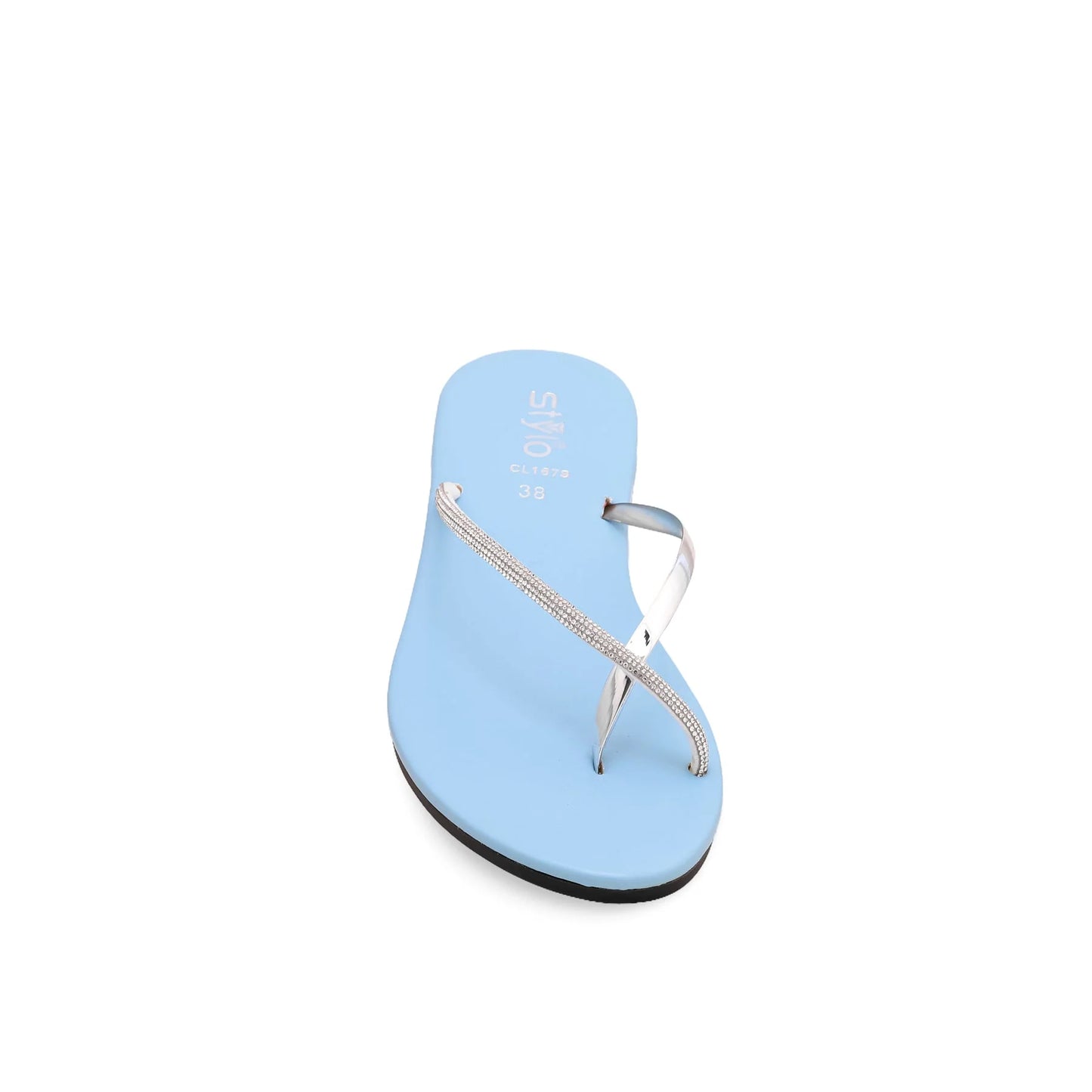 Aqua Green Casual Chappal For Ladies BM1679