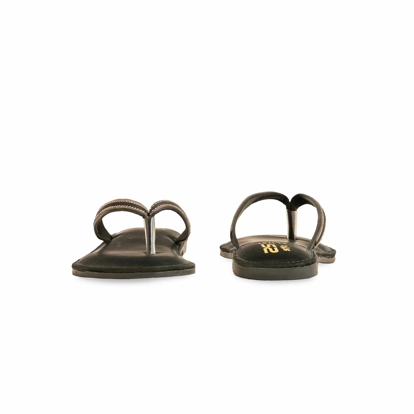 Black Casual Chappal For Ladies BM1757