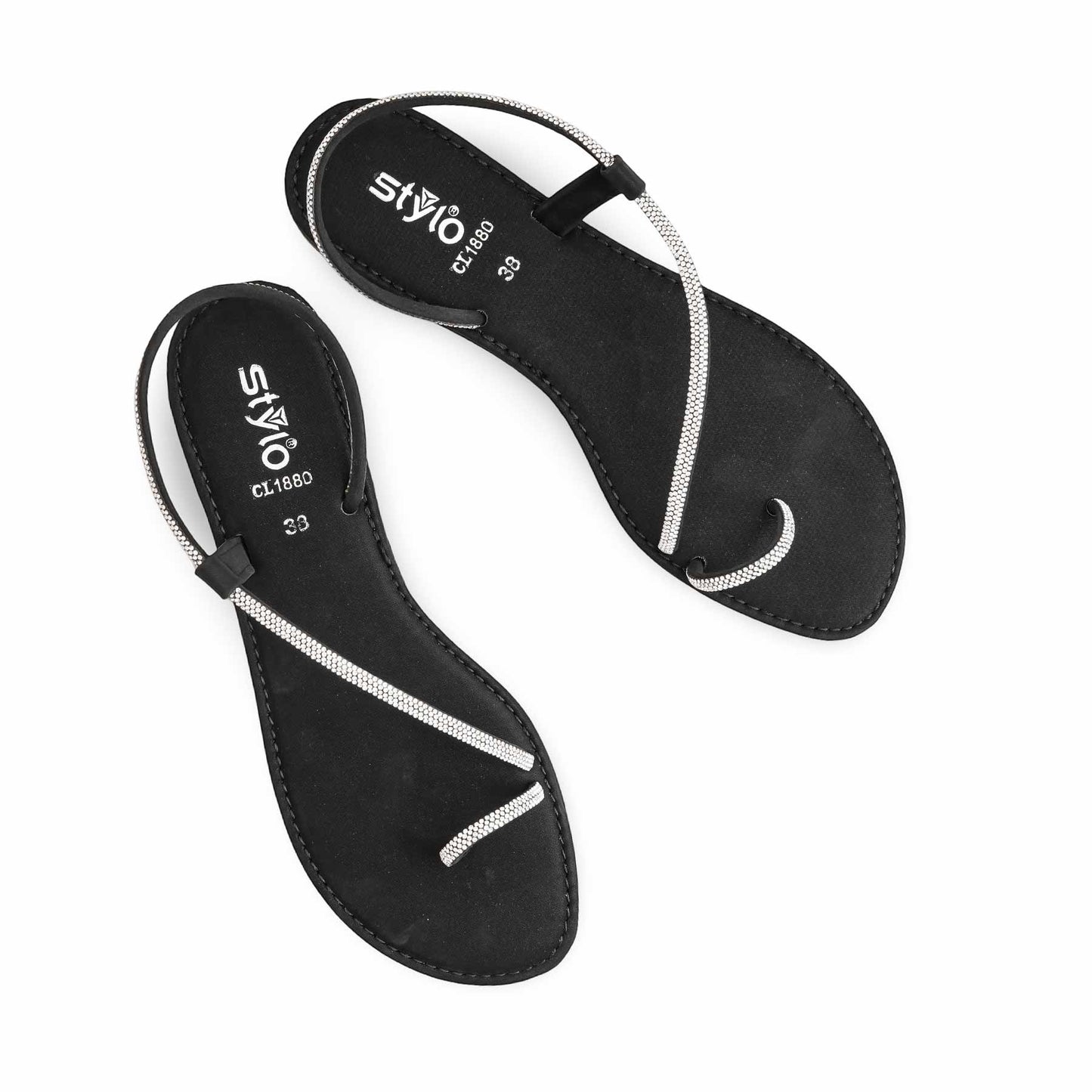 Black Casual Women Chappal BM1880