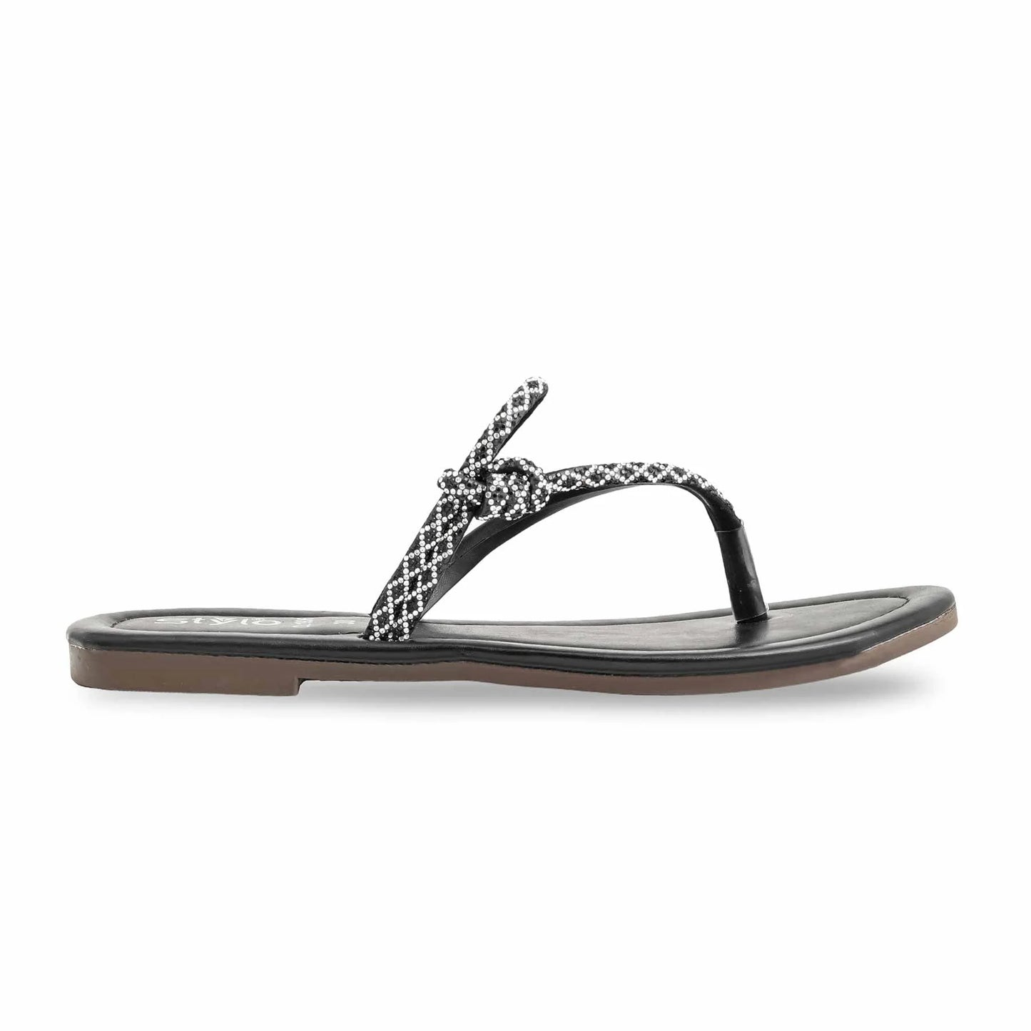 Black Casual Women Chappal BM1906