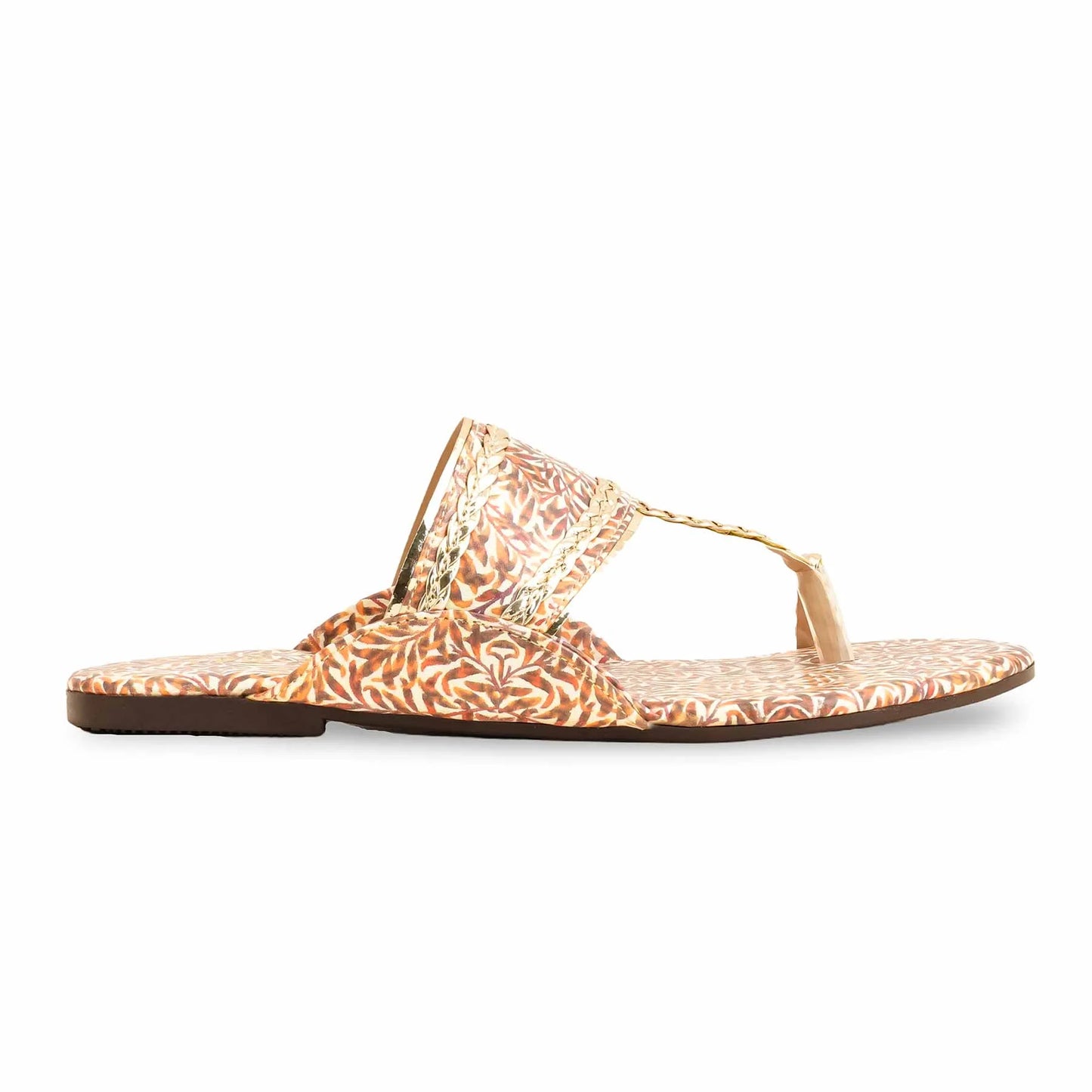 Rust Casual Chappal For Ladies BM1928