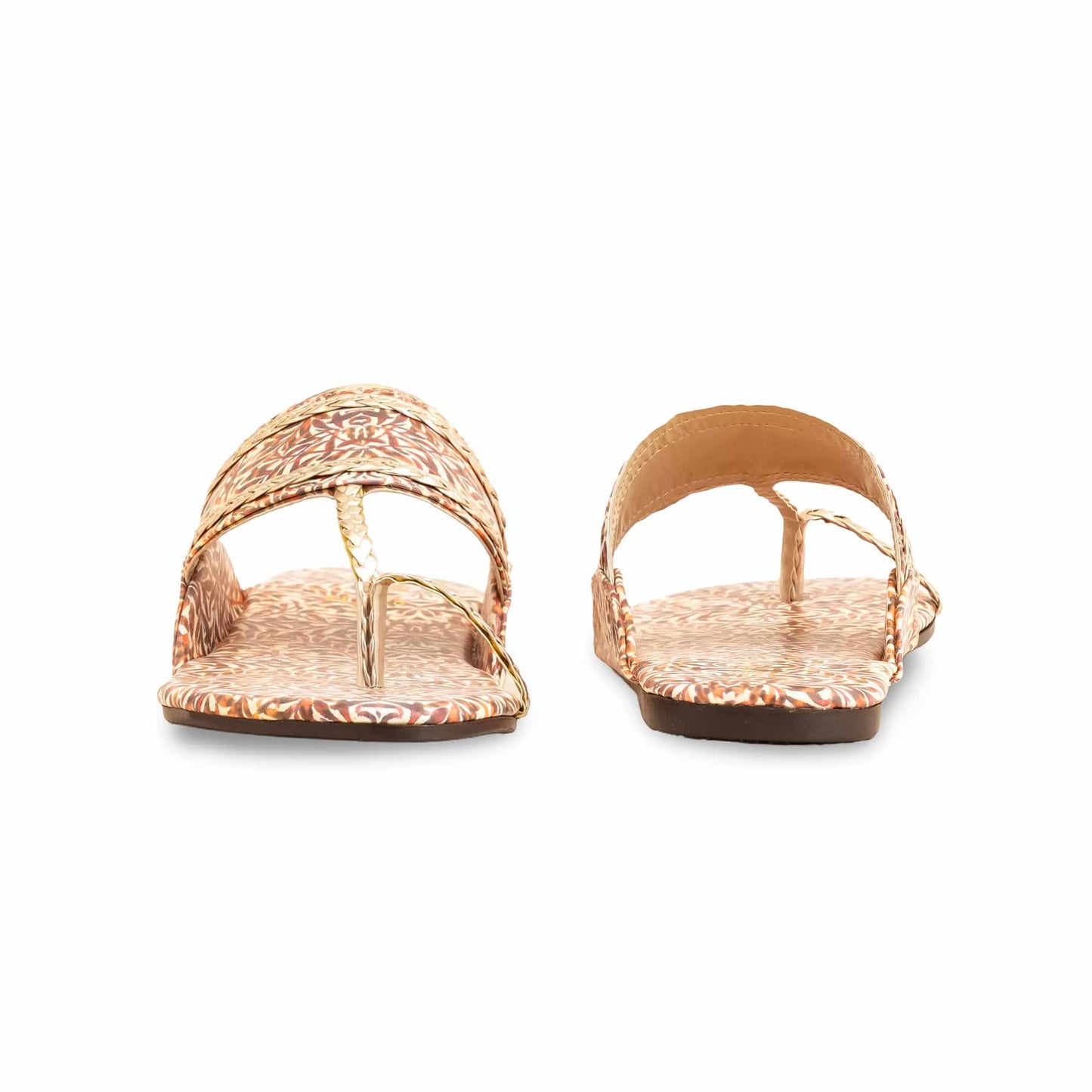Rust Casual Chappal For Ladies BM1928