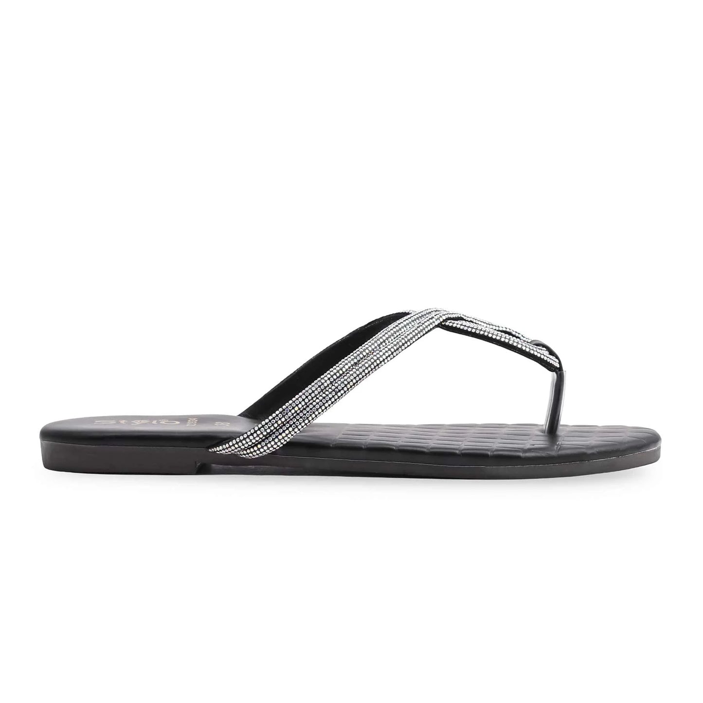 Black Casual Chappal For Ladies BM1934