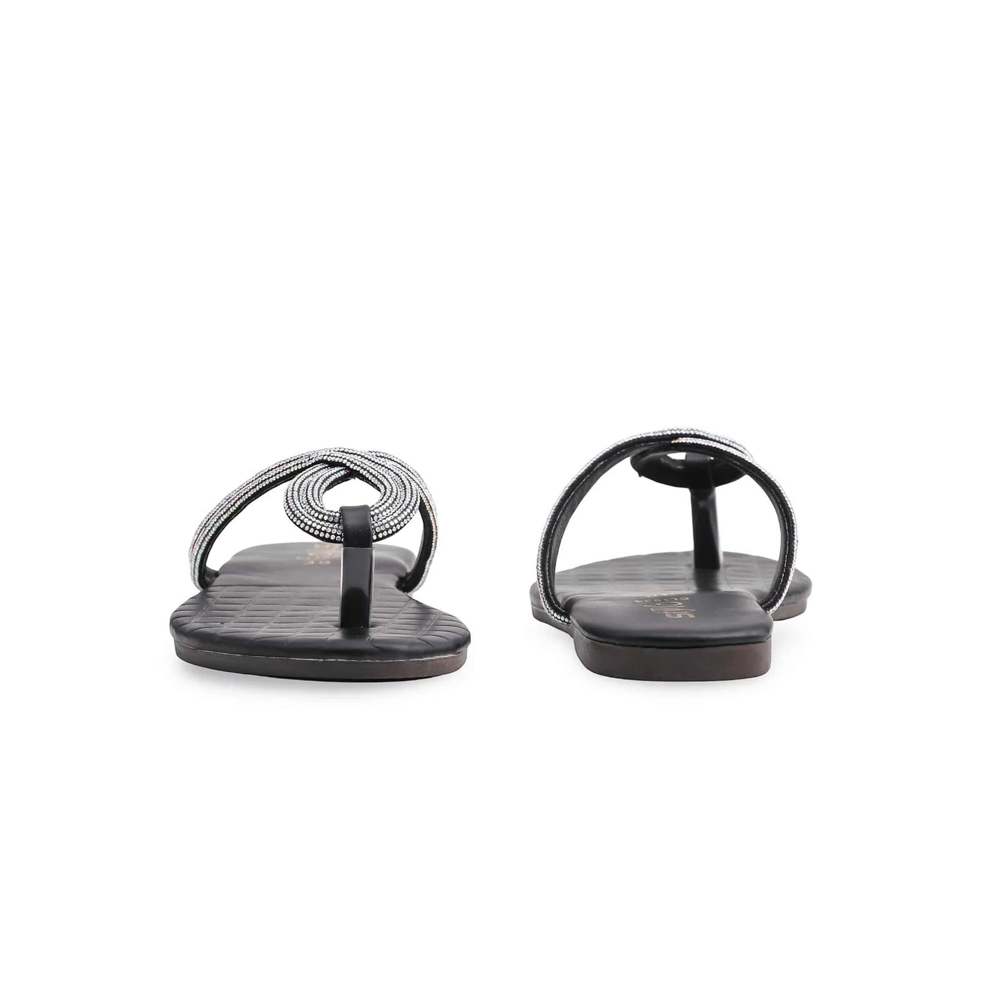 Black Casual Chappal For Ladies BM1934