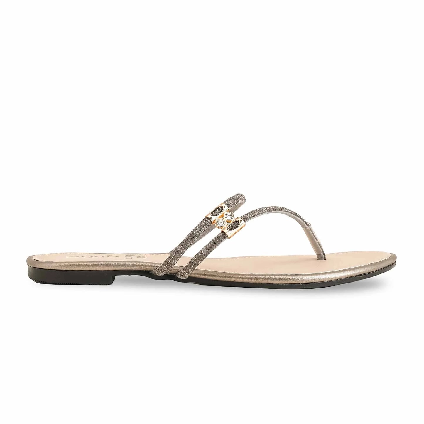 Grey Casual Chappal For Ladies BM1940