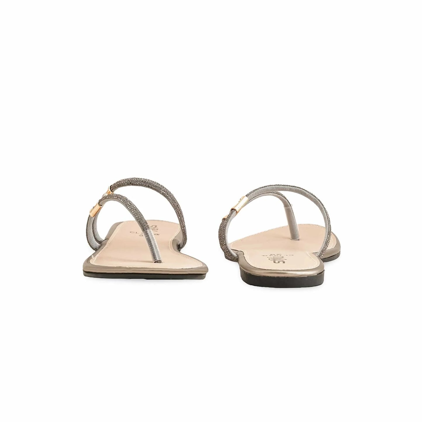 Grey Casual Chappal For Ladies BM1940