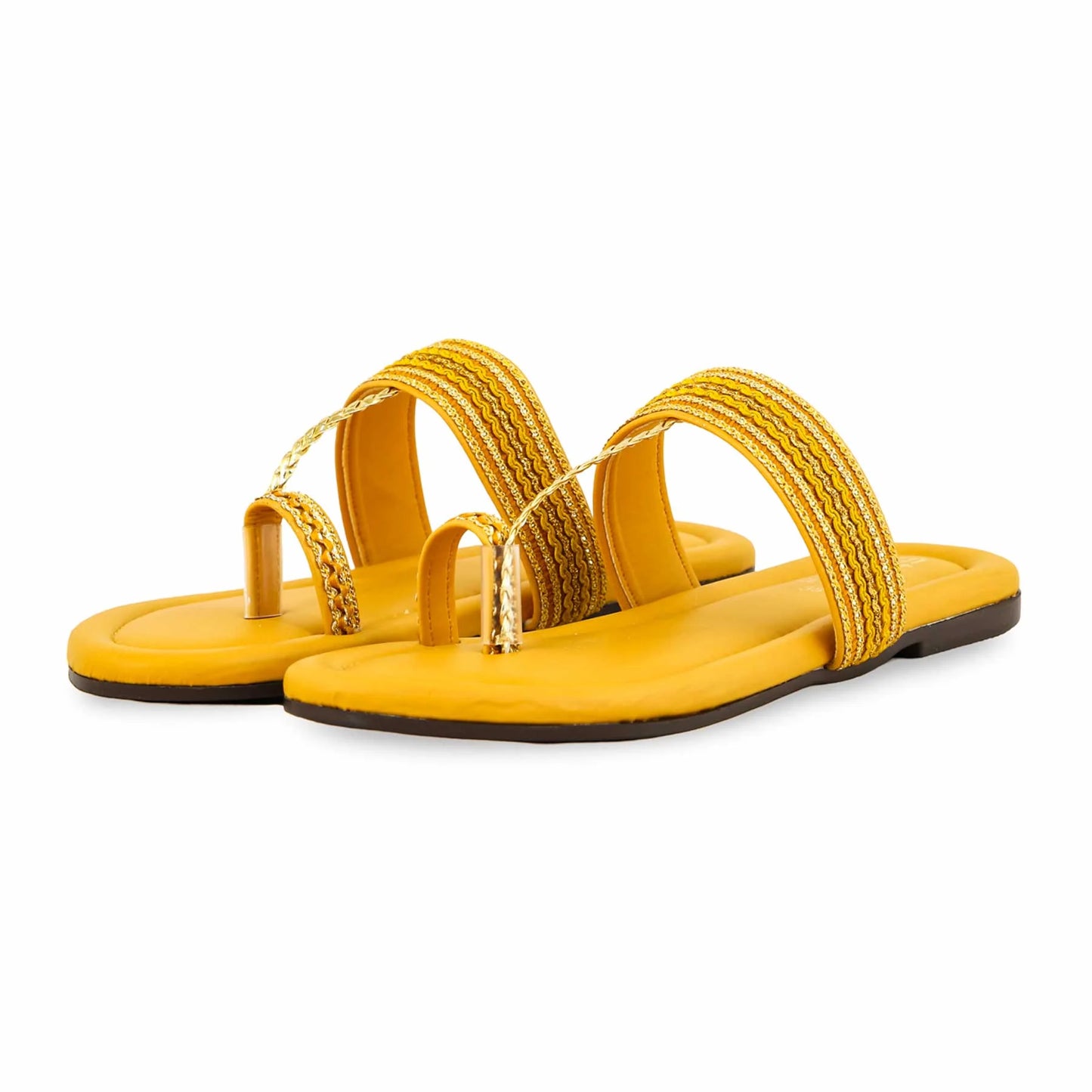 Mustard Casual Chappal For Ladies BM1975