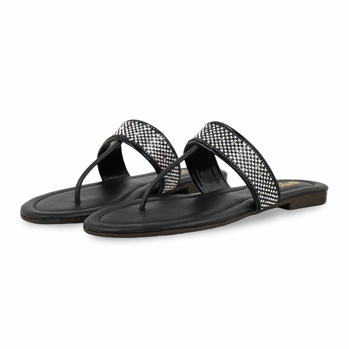 Black Casual Chappal For Ladies BM1988