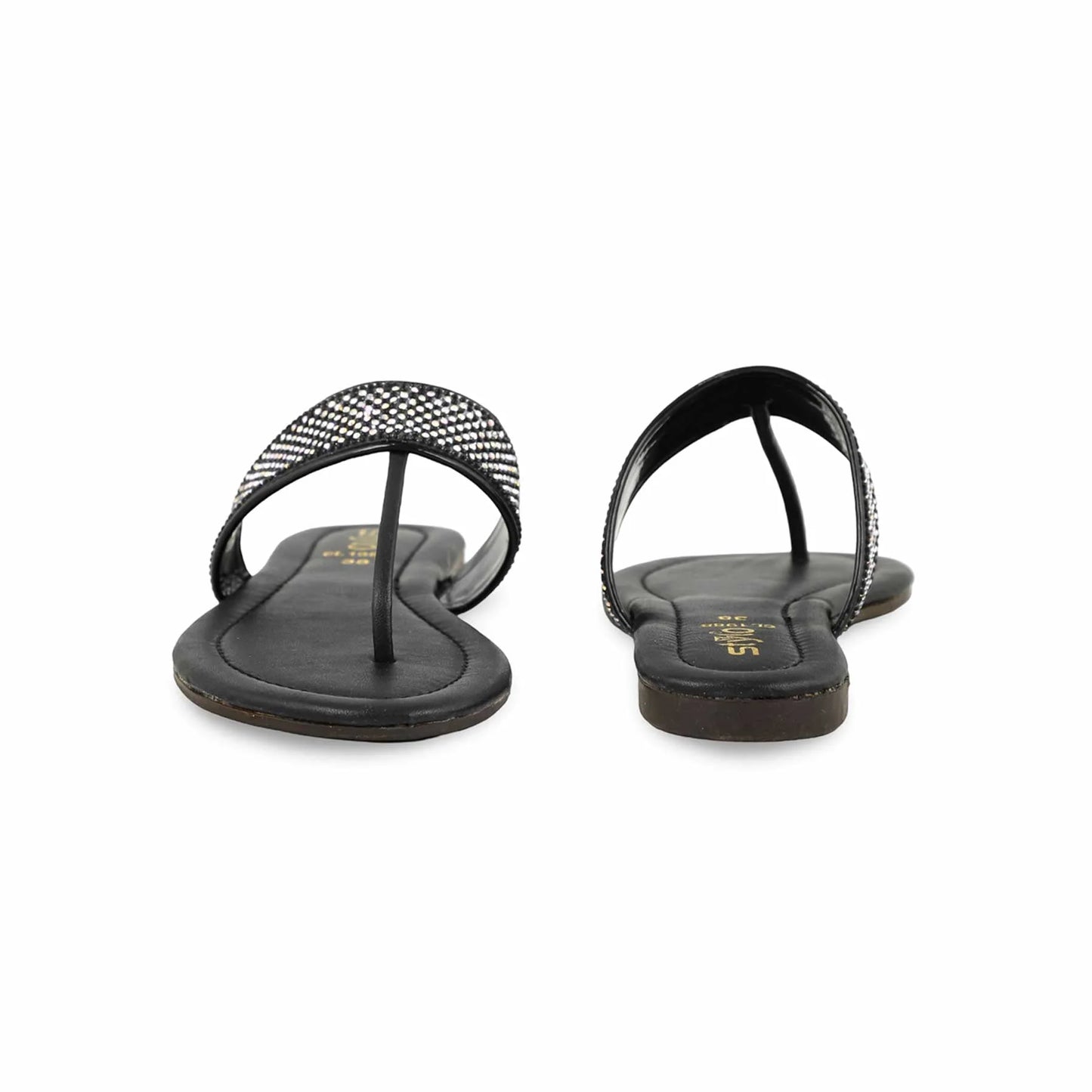 Black Casual Chappal For Ladies BM1988