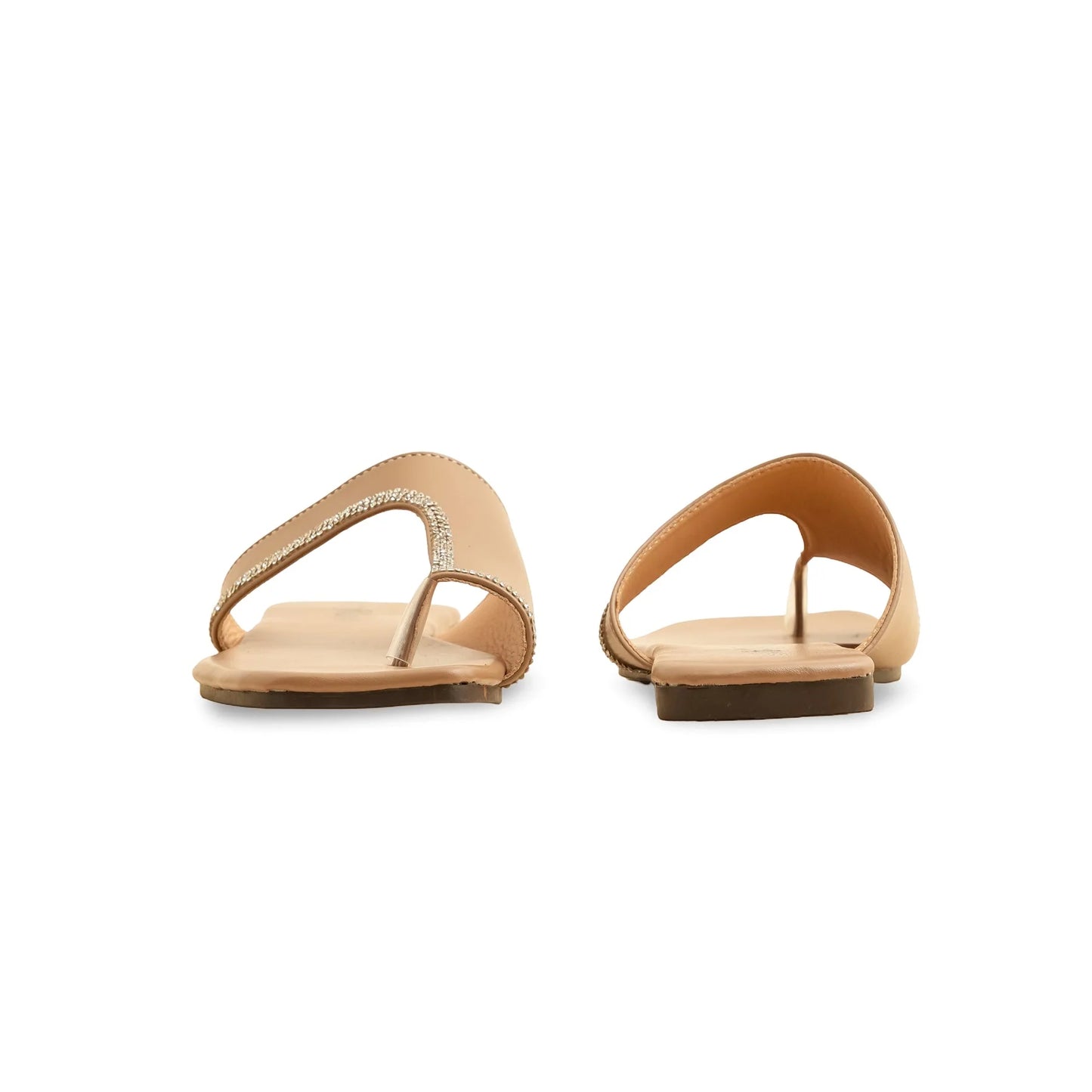 Beige Casual Chappal For Ladies BM2042