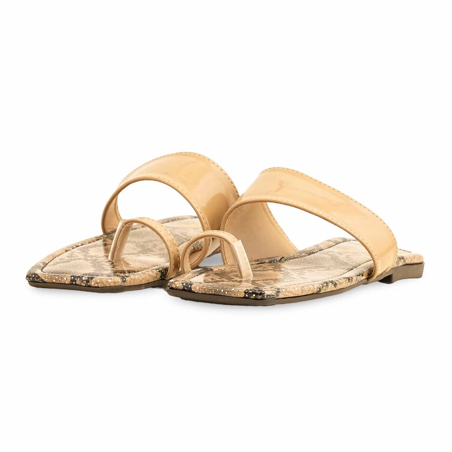 Beige Casual Chappal For Ladies BM2048