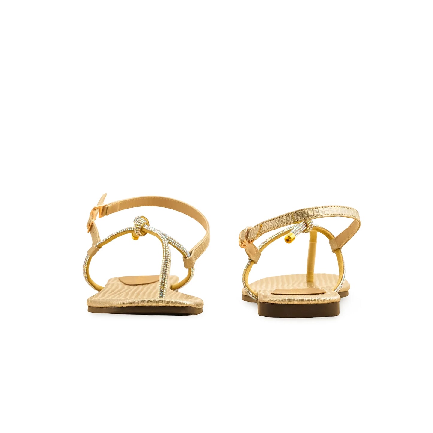 Golden Casual Chappal For Ladies BM2084