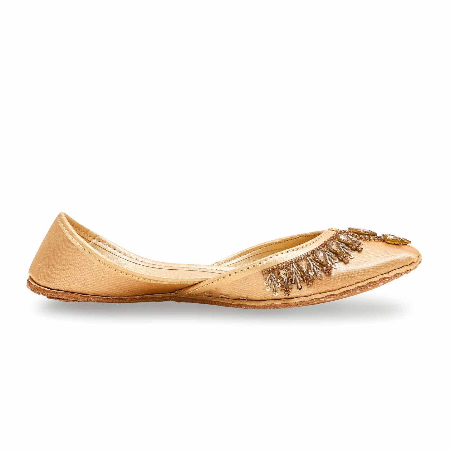 Golden Fancy Khussa For Ladies BM8455