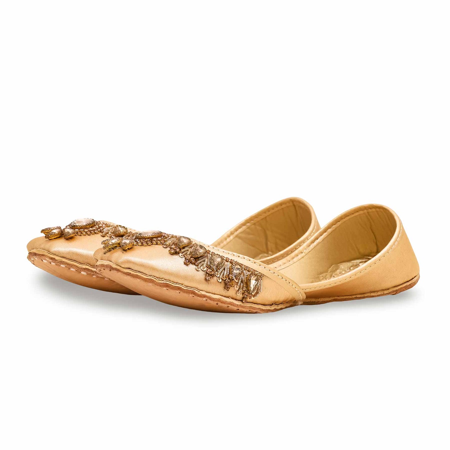 Golden Fancy Khussa For Ladies BM8455