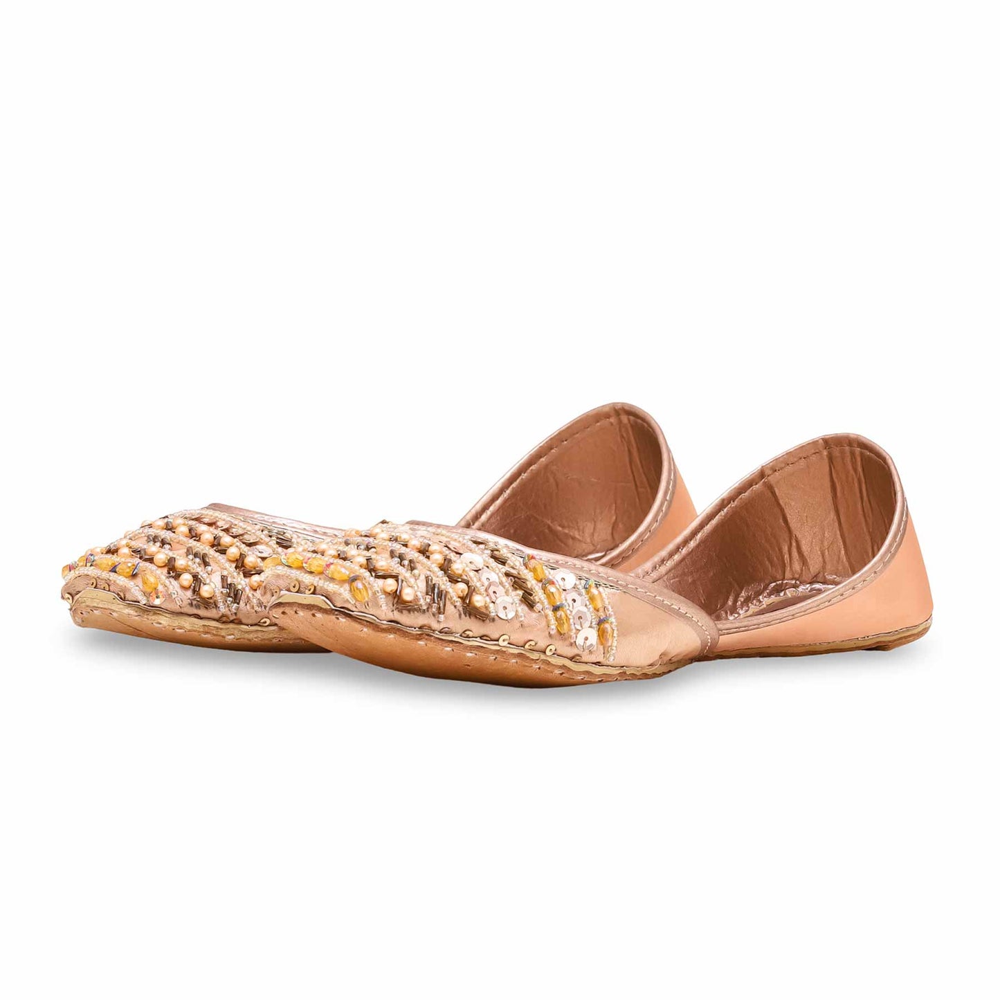 Peach Fancy Khussa For LadiesBM8456