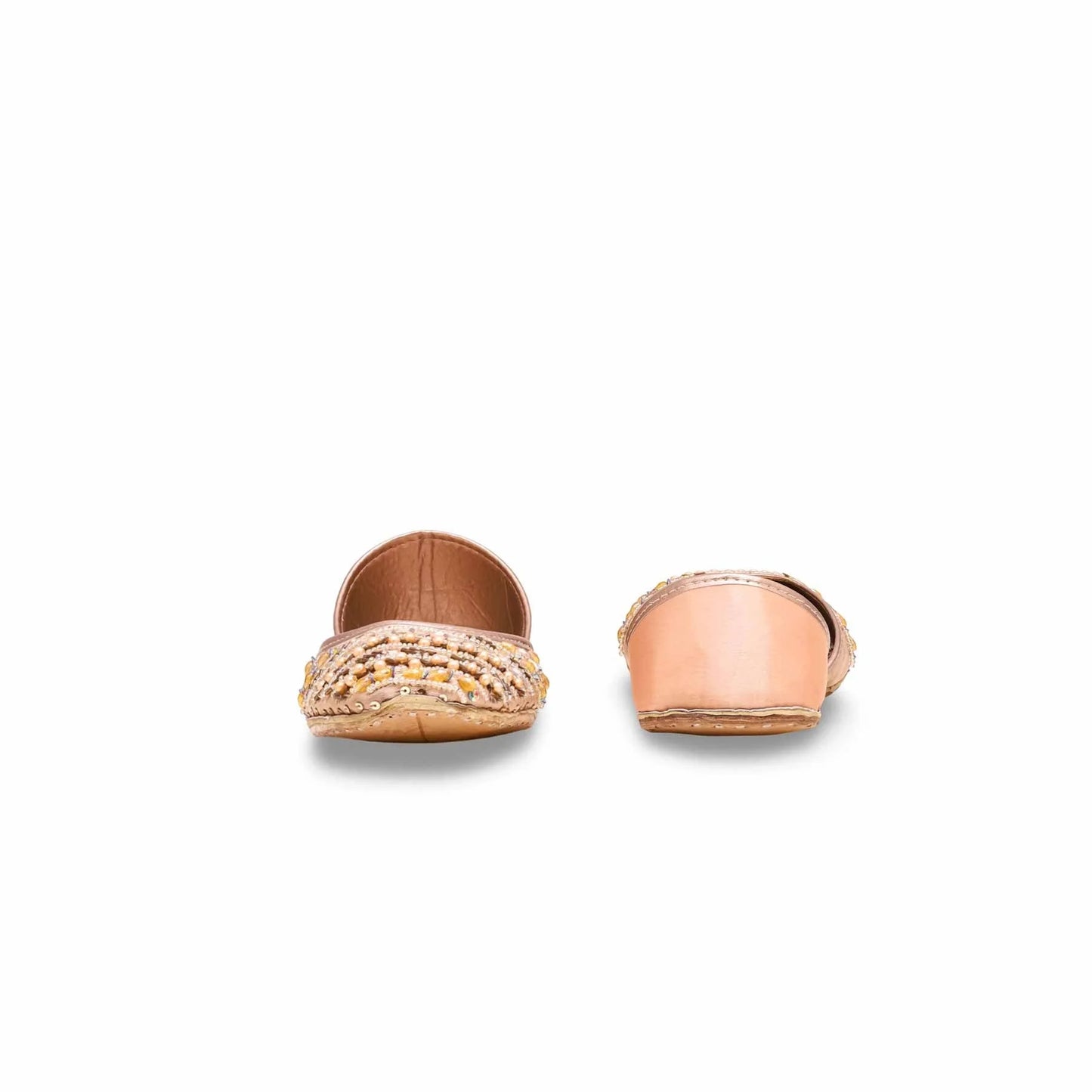 Peach Fancy Khussa For LadiesBM8456