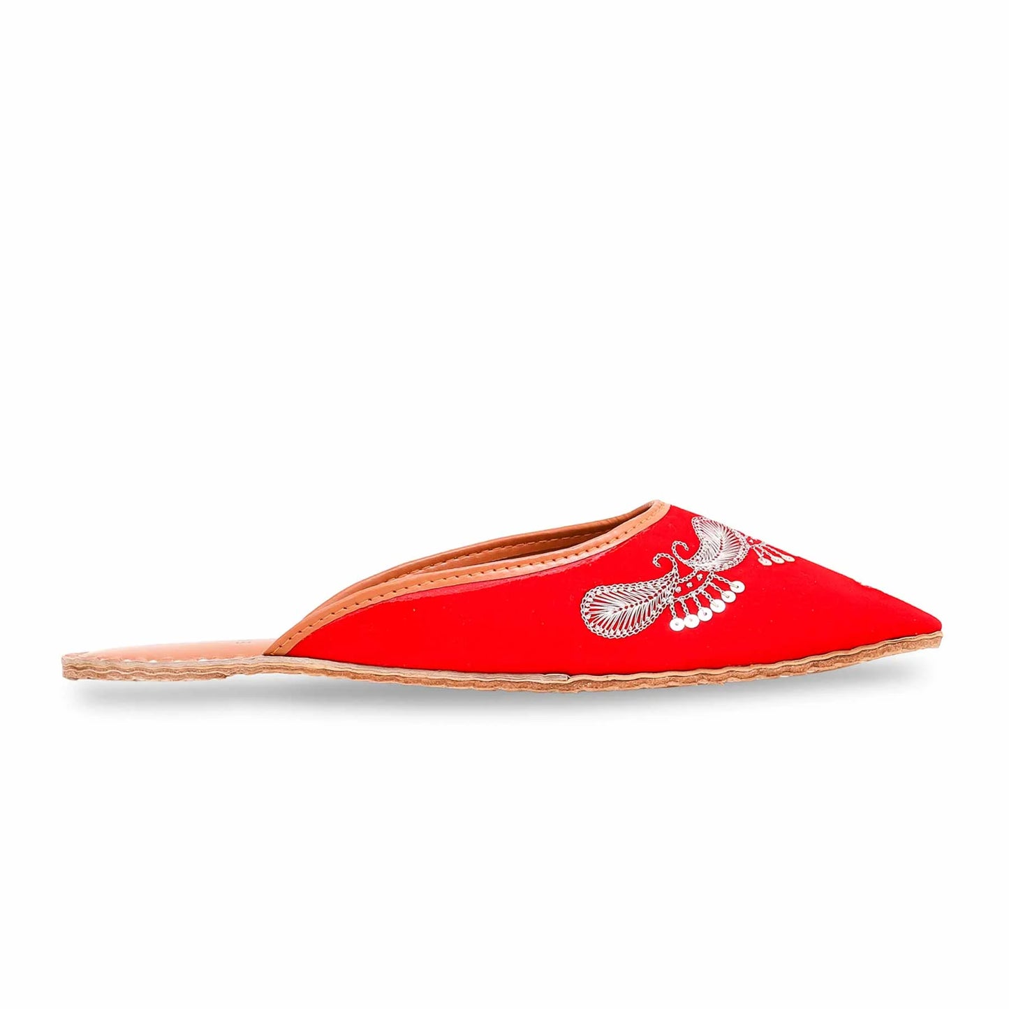 Red Back Open Khussa For Ladies BM8493