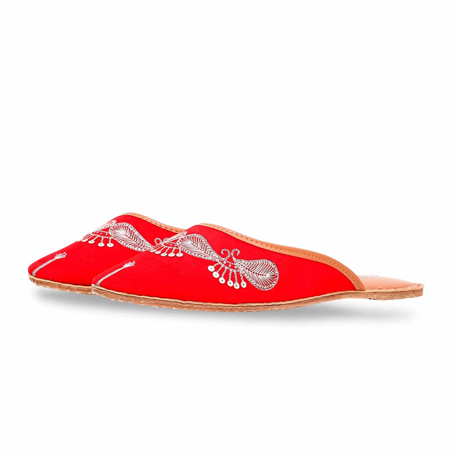 Red Back Open Khussa For Ladies BM8493
