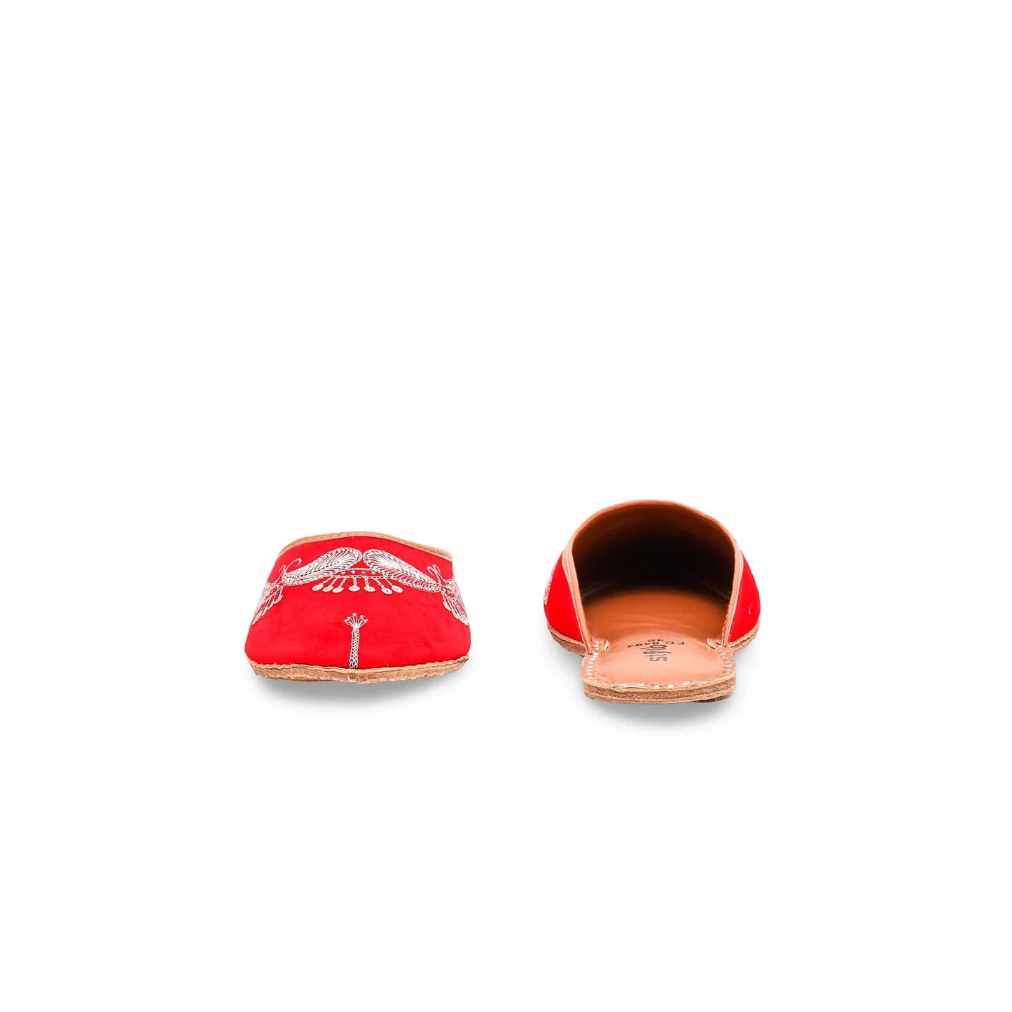 Red Back Open Khussa For Ladies BM8493