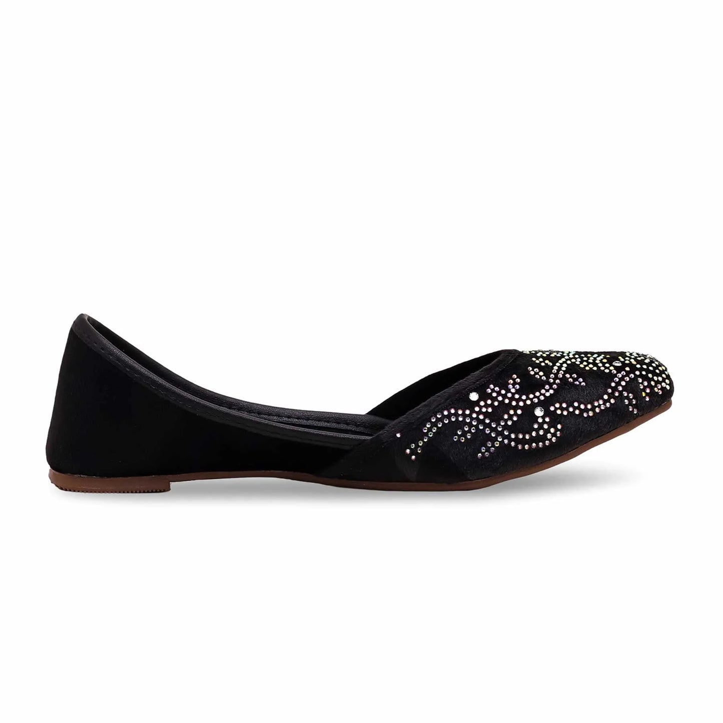 Black Fancy Khussa For Ladies BM8505