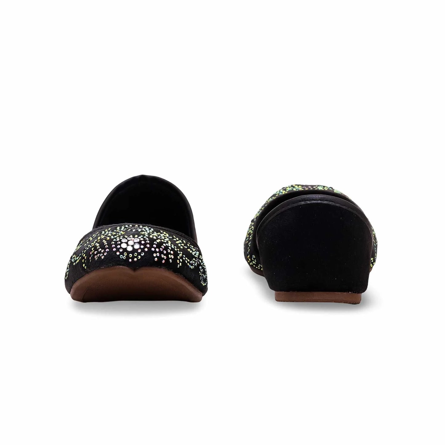 Black Fancy Khussa For Ladies BM8505