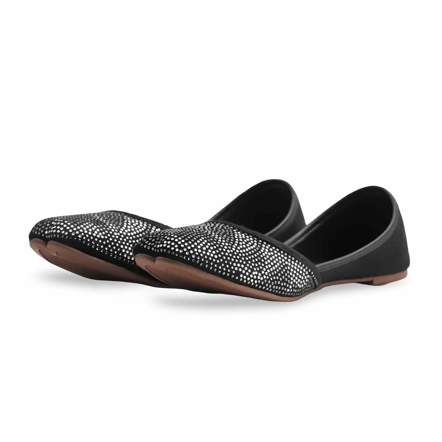 Black Fancy Khussa For Ladies BM8506