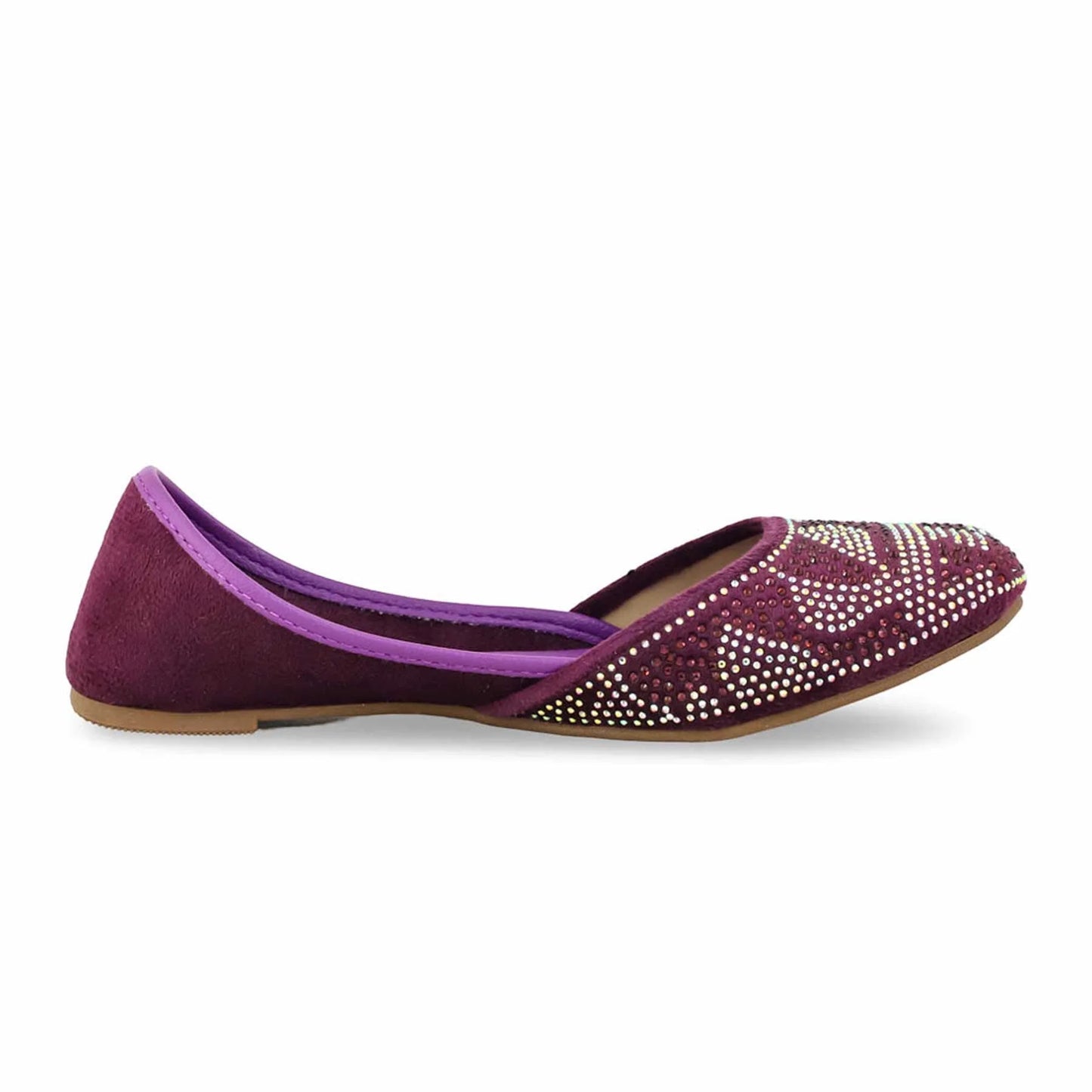 Purple Fancy Khussa For Ladies BM8506