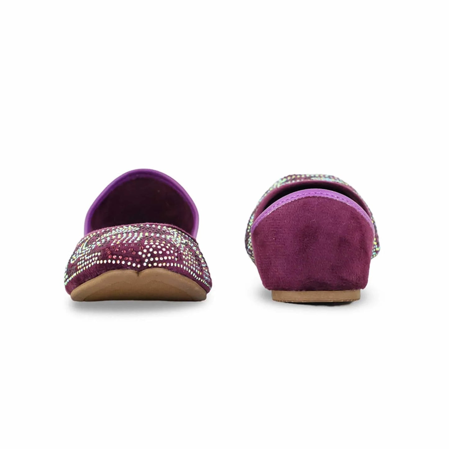 Purple Fancy Khussa For Ladies BM8506