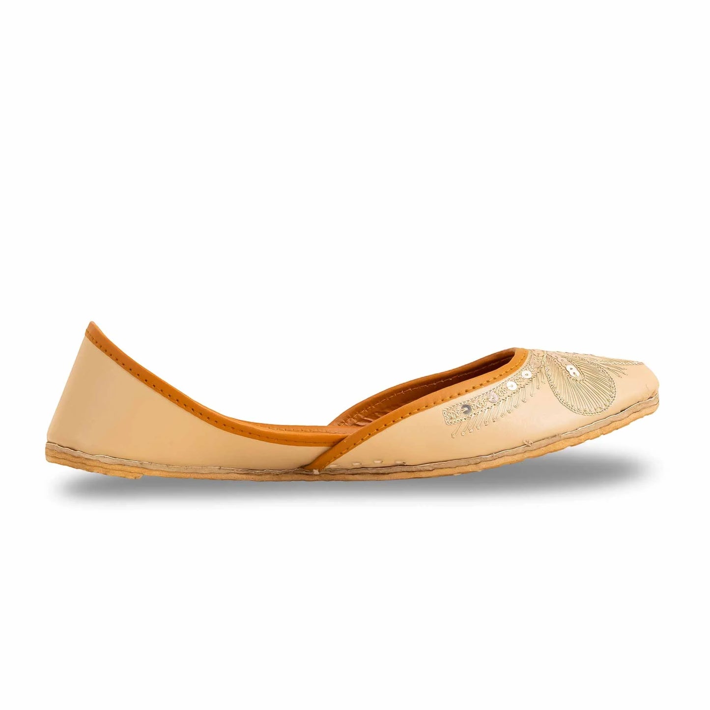 Fawn Formal Khussa For Ladies BM8515