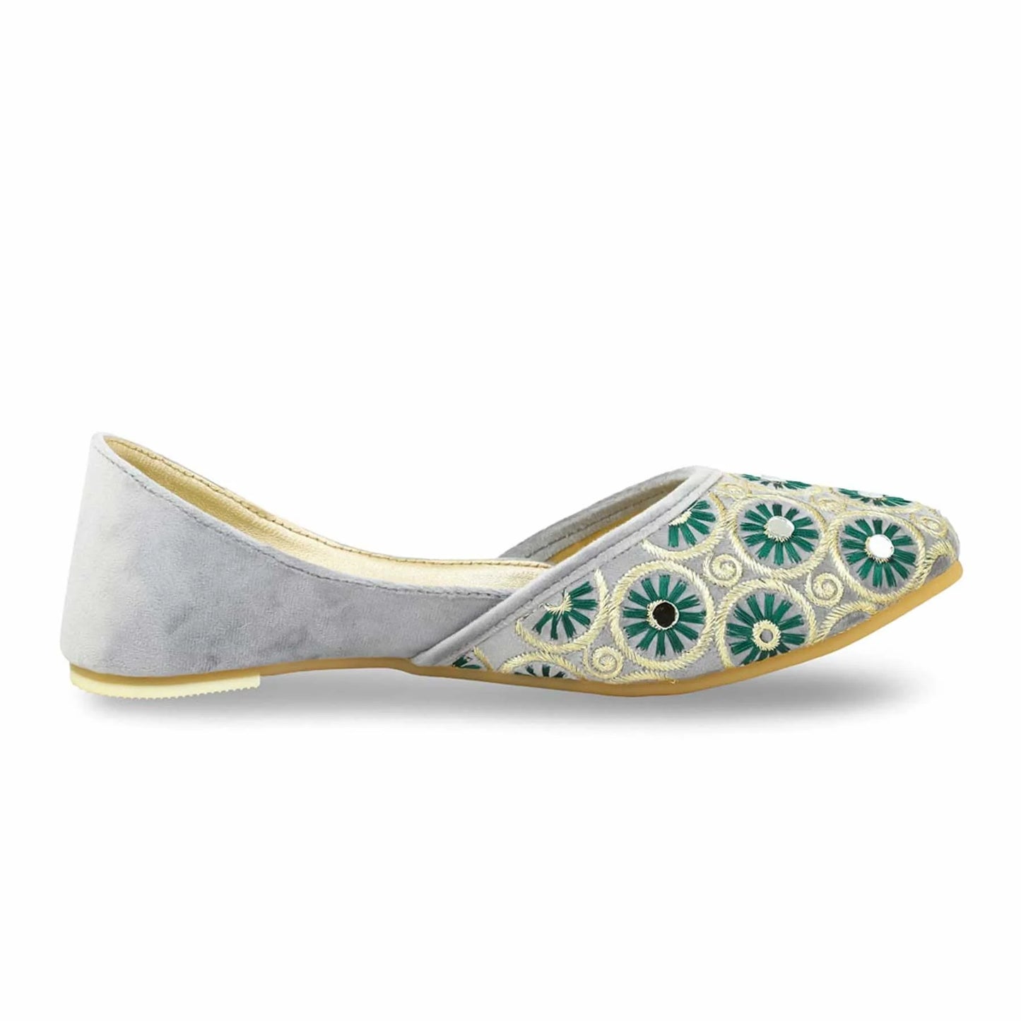 Grey Fancy Khussa For Ladies BM8518