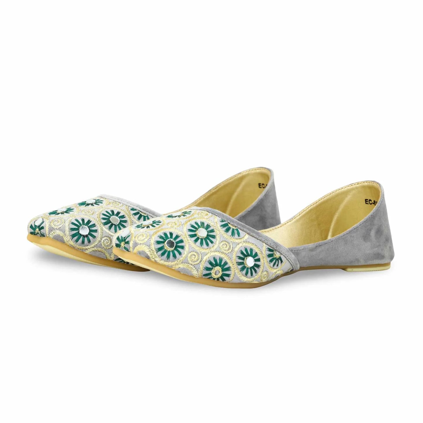 Grey Fancy Khussa For Ladies BM8518