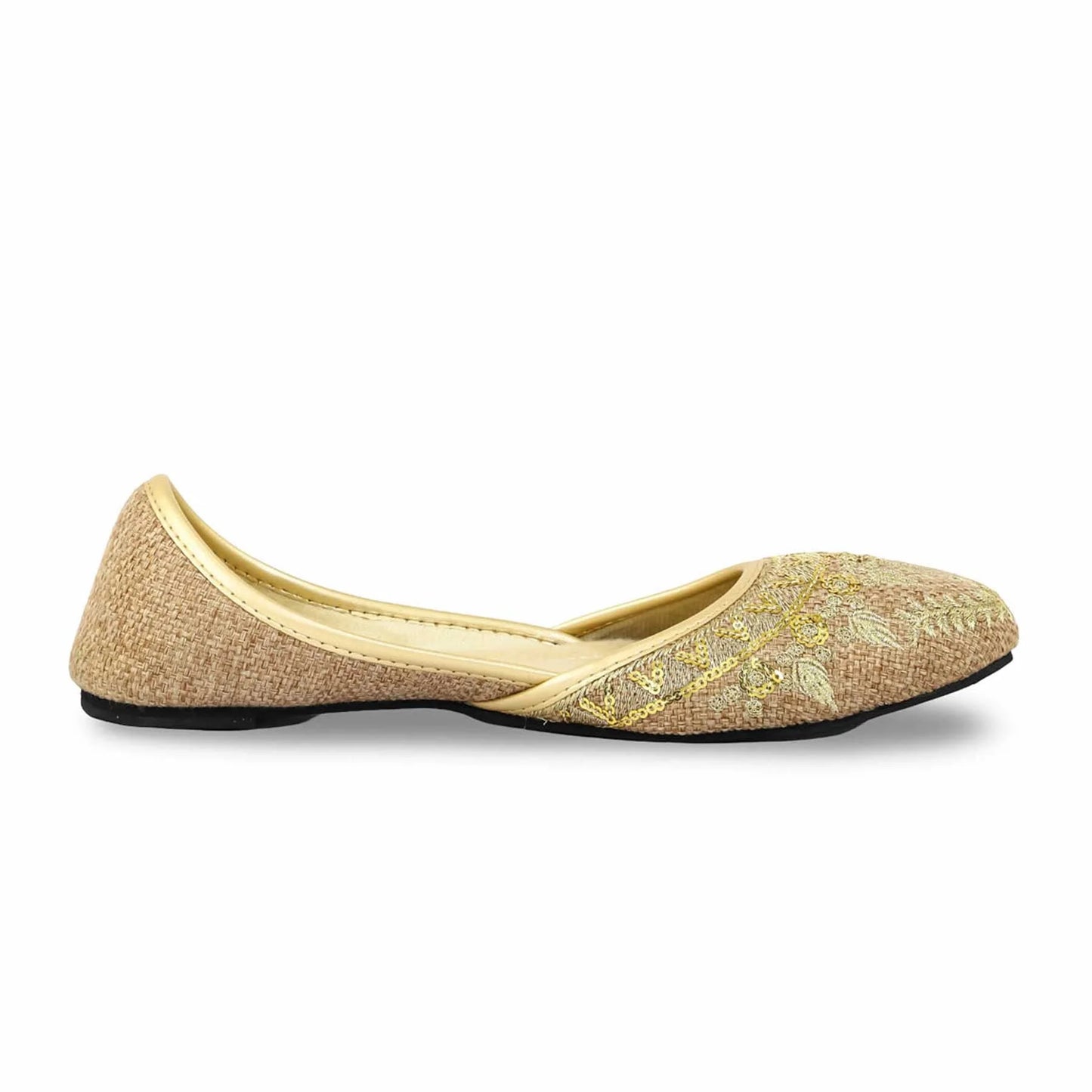 Golden Fancy Khussa For Ladies BM8519