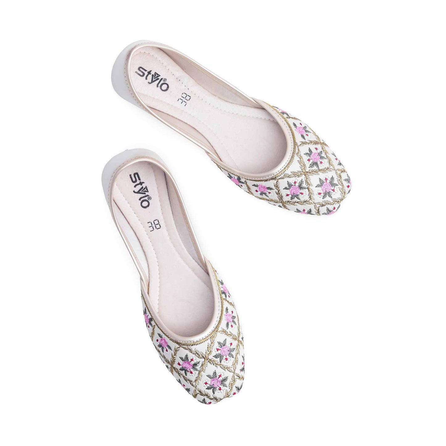 Fawn Fancy Khussa For Ladies BM8520