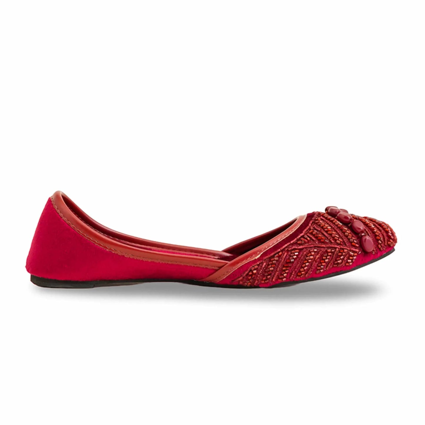 Maroon Fancy Khussa For Ladies BM8521