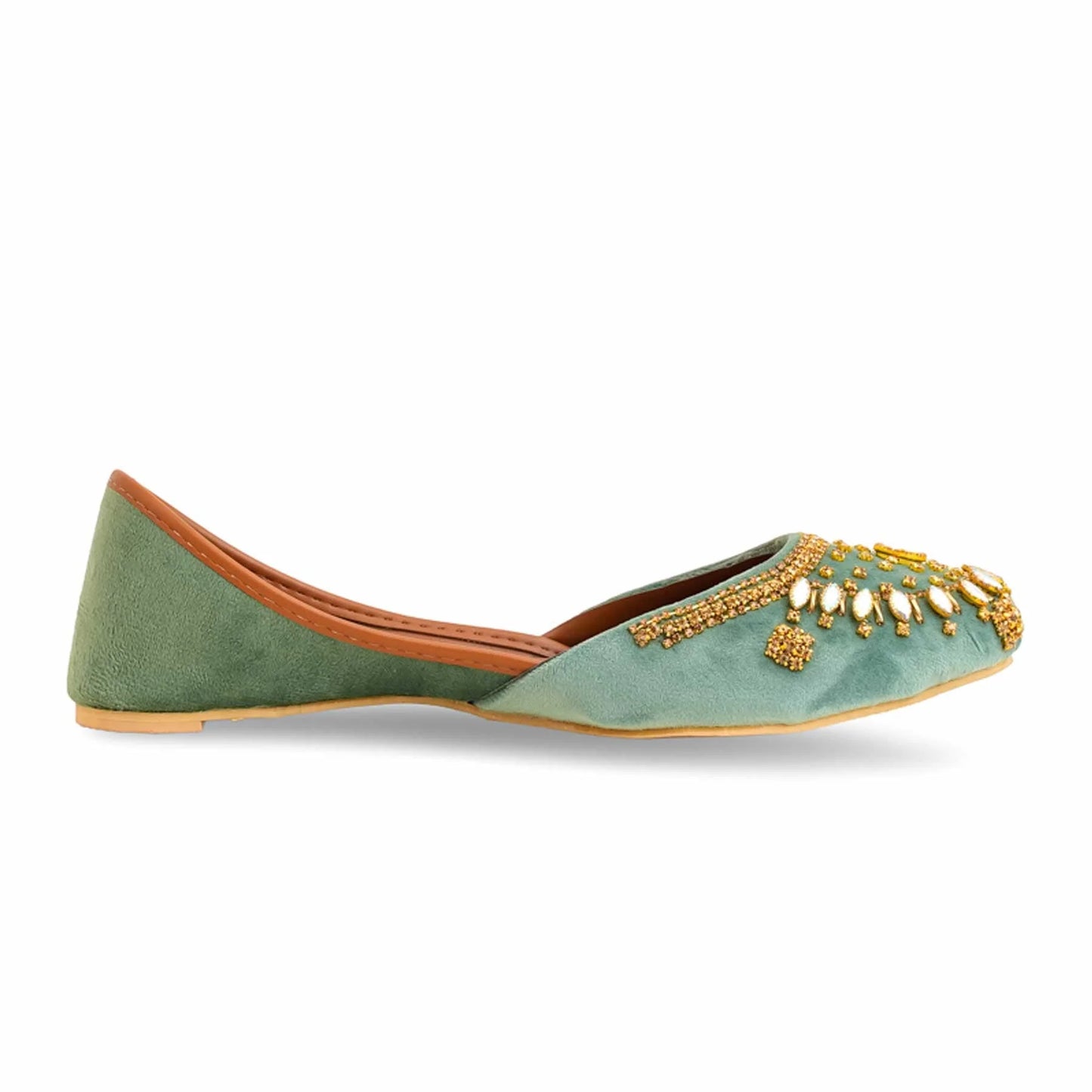 PISTAGREEN Fancy Khusa For Ladies BM8526