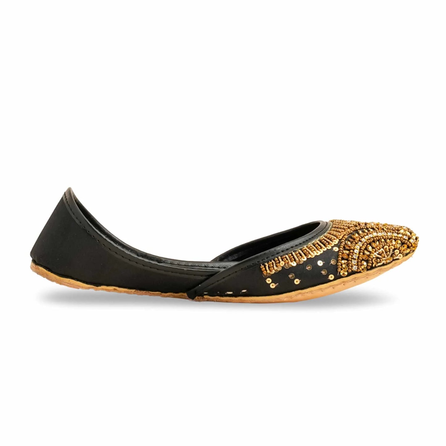 Black Fancy Khussa For Ladies BM8533