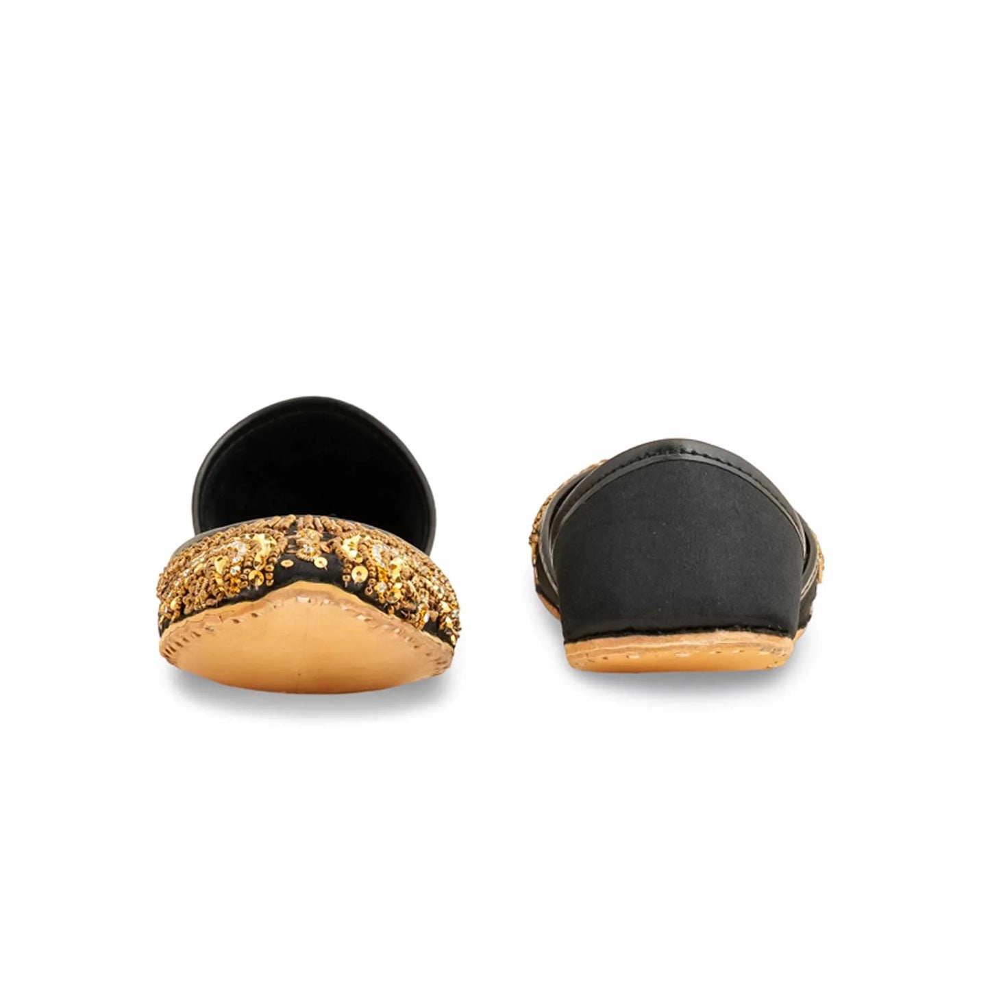Black Fancy Khussa For Ladies BM8533