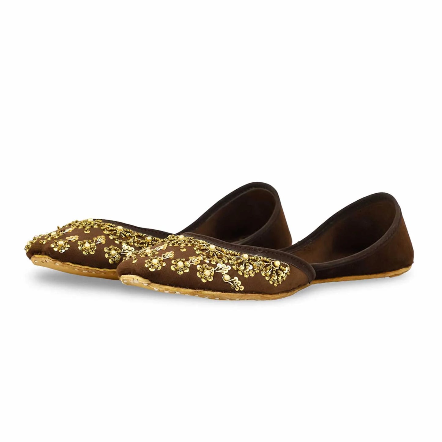 Brown Fancy Khussa For Ladies BM8534