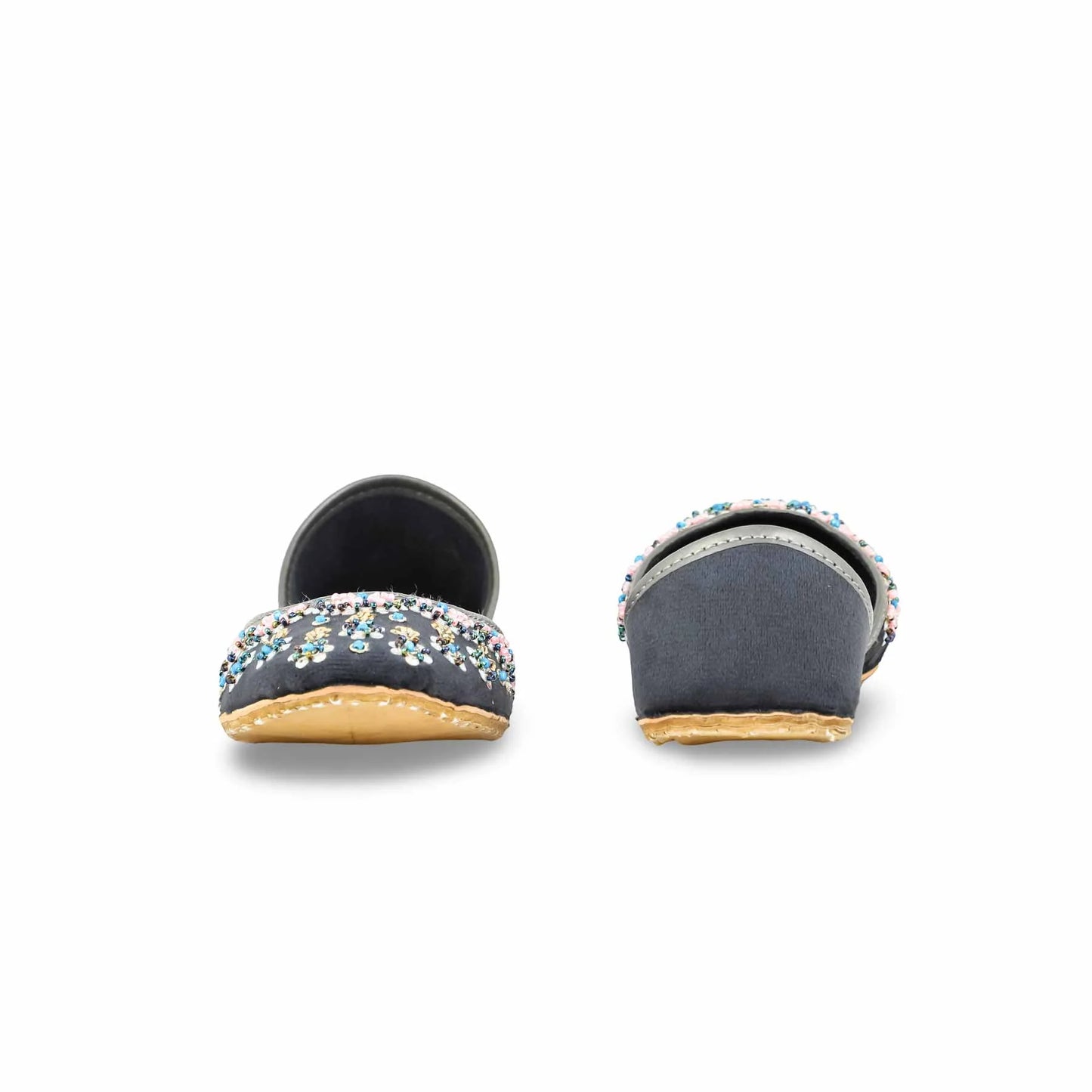 Grey Fancy Khussa For Ladies BM8534