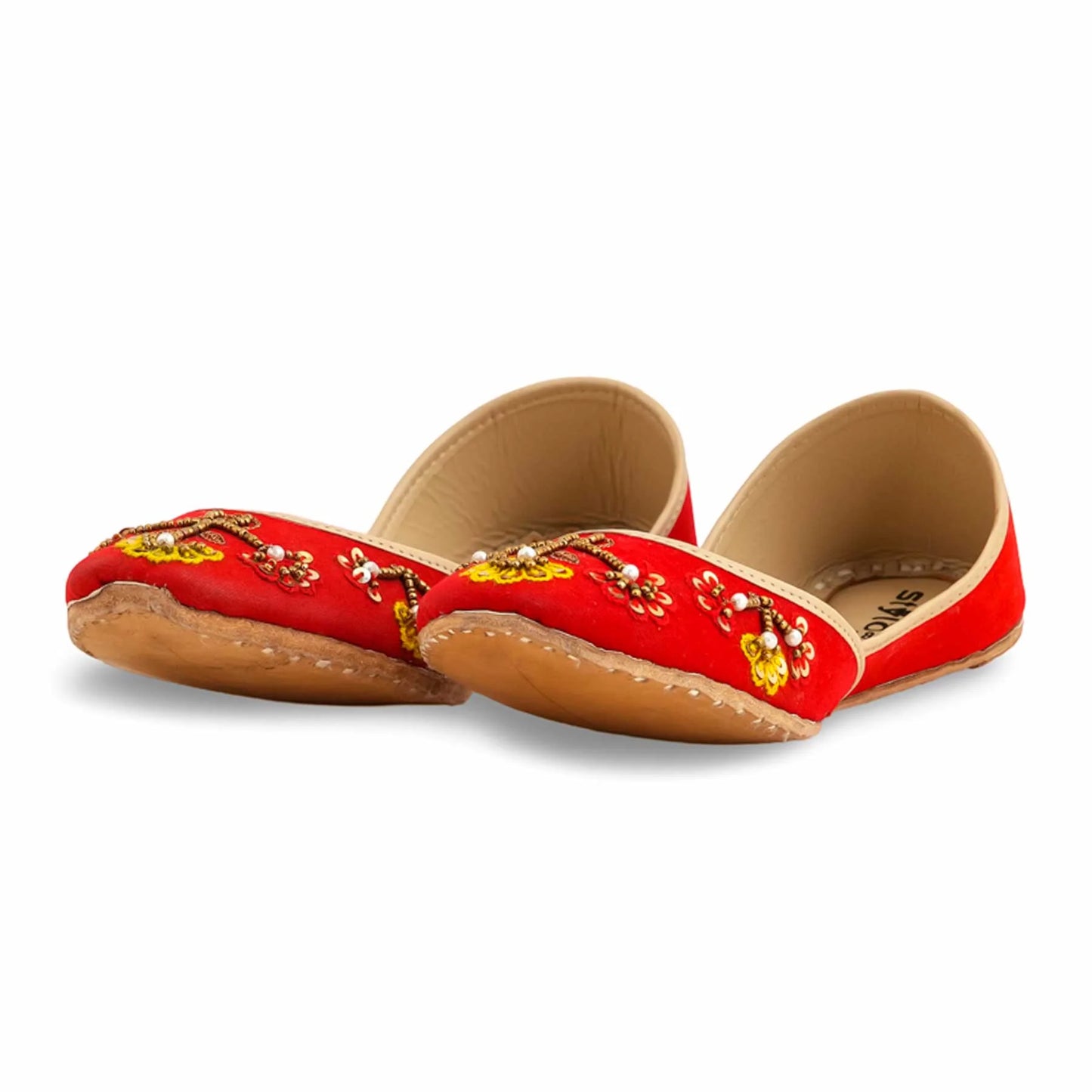 Red Fancy Khussa For Women BM8559