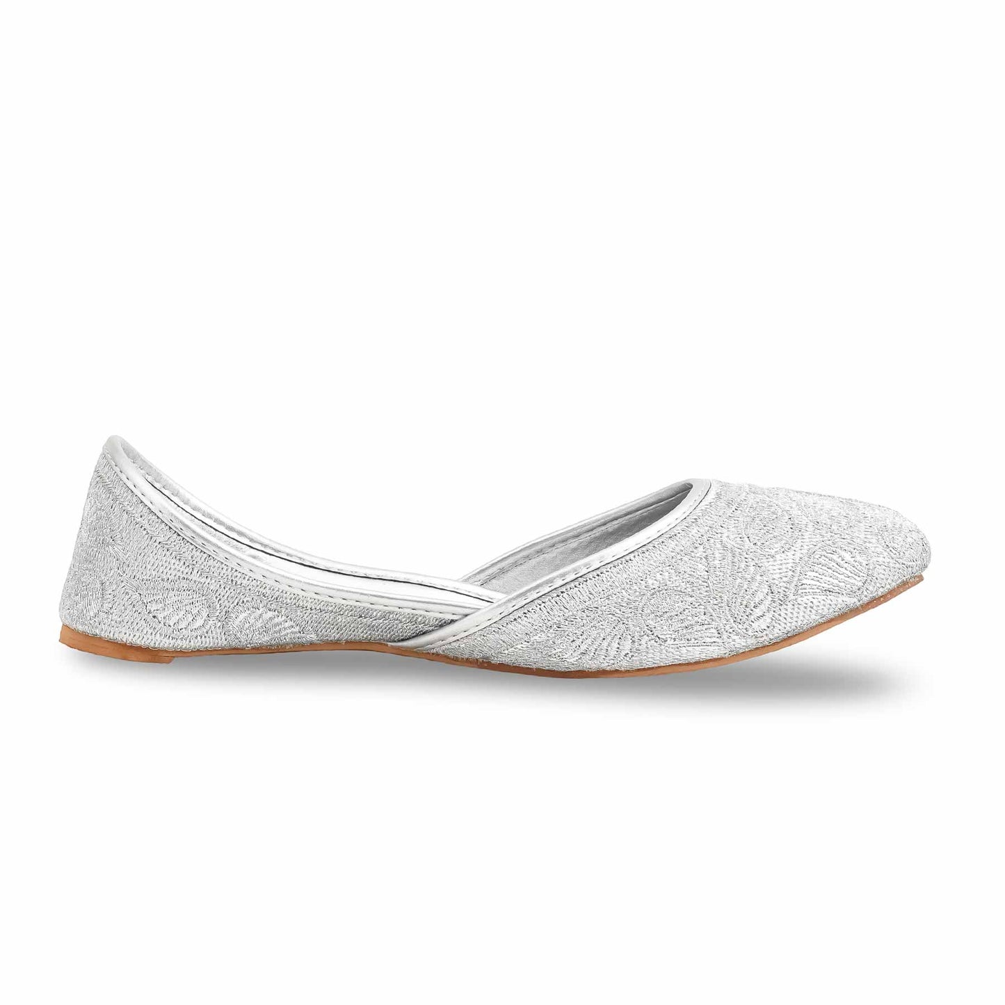 Silver Fancy Khussa For Ladies BM8572