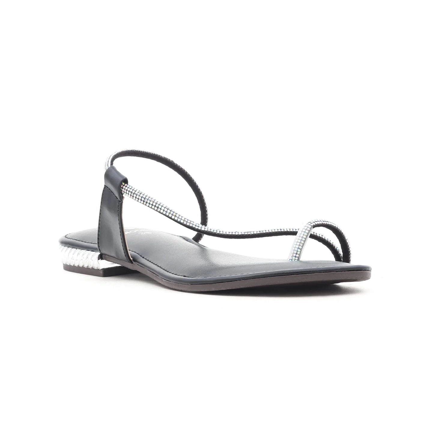 Black Fancy Chappal For Ladies BM0586