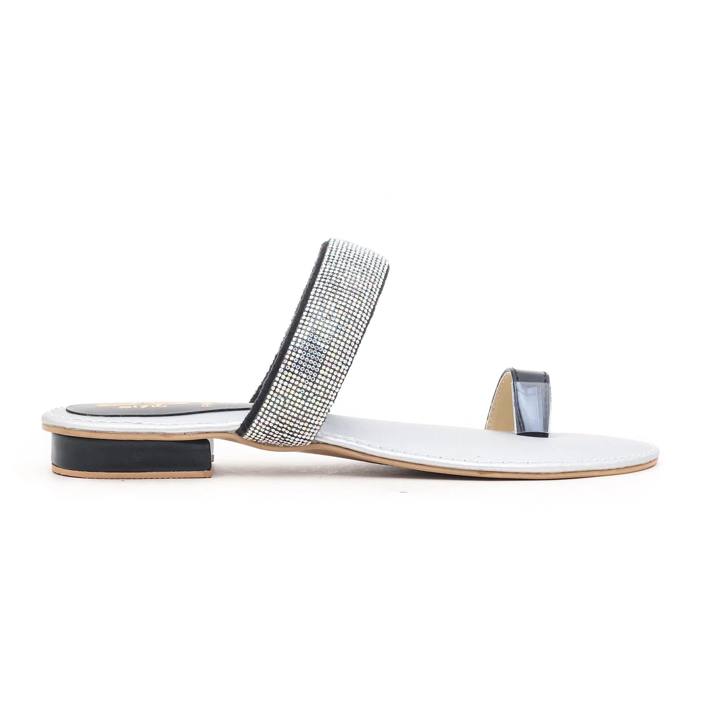 Black Fancy Chappal For Ladies BM0604