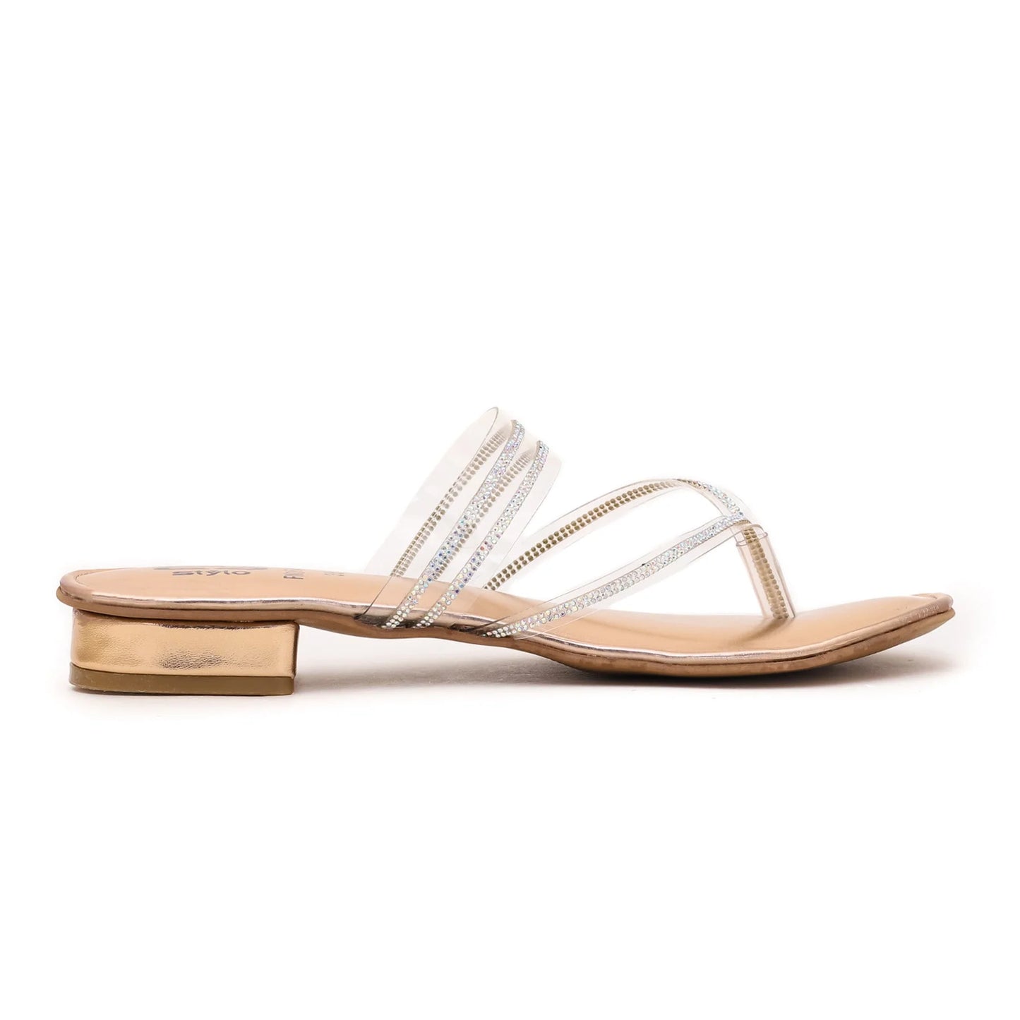 Peach Fancy Chappal For Ladies BM0642