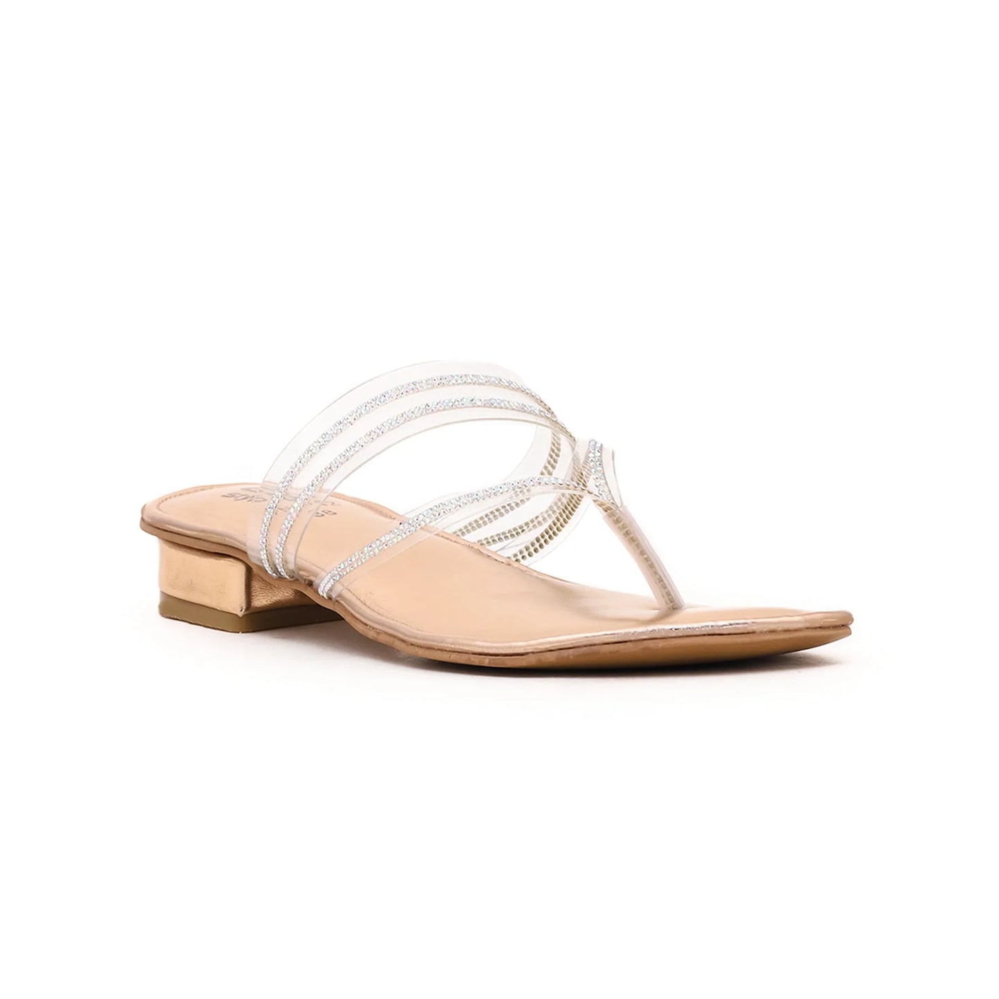 Peach Fancy Chappal For Ladies BM0642