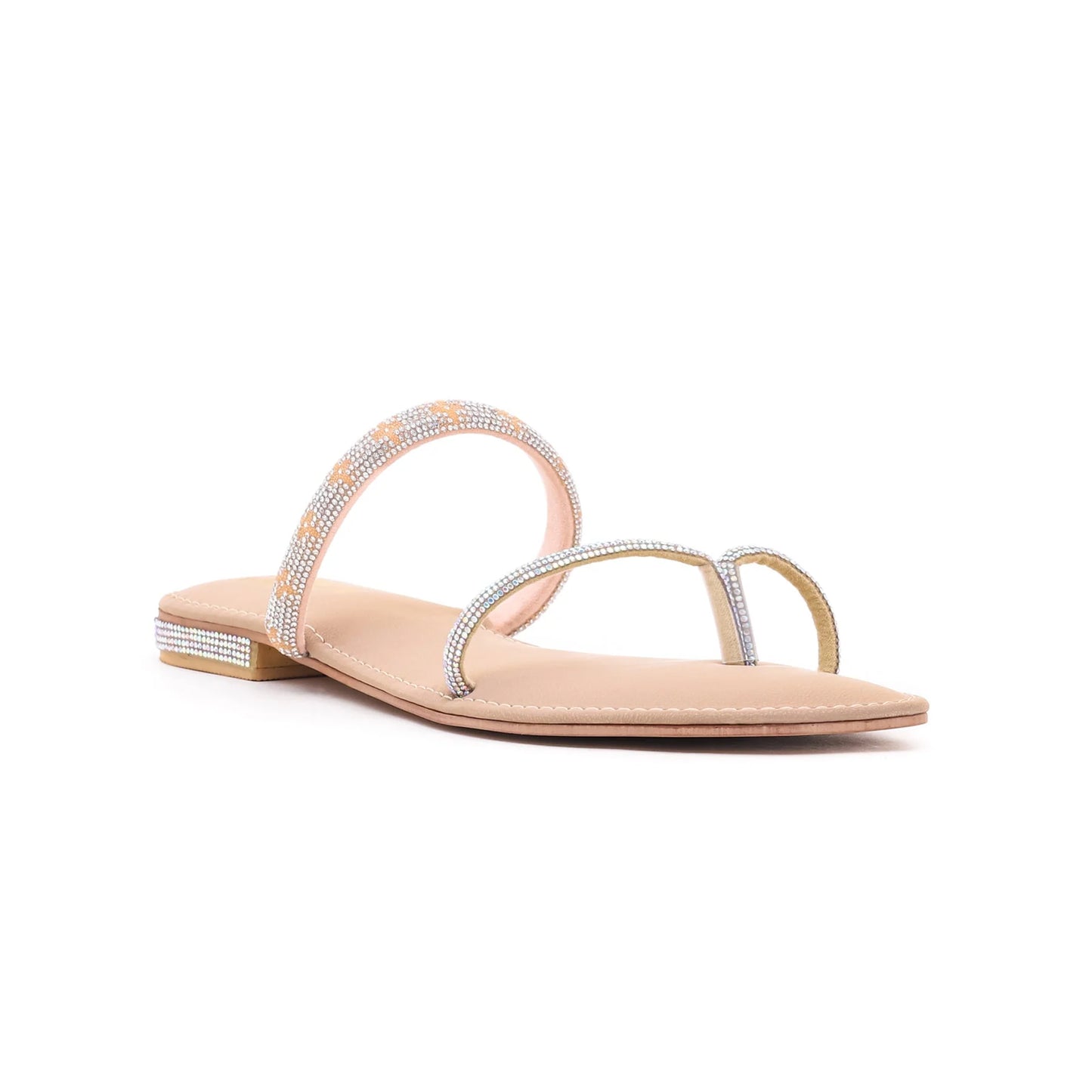 Golden Fancy Chappal For Ladies BM0662