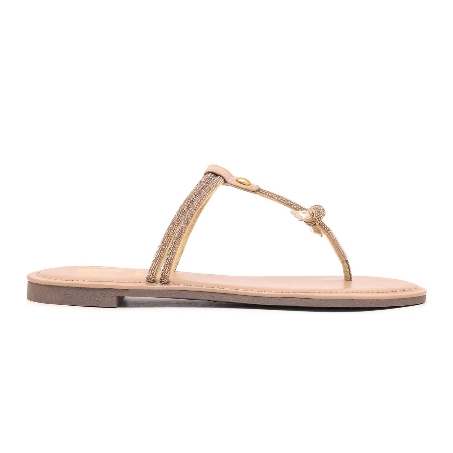 Beige Fancy Chappal For Ladies BM0669